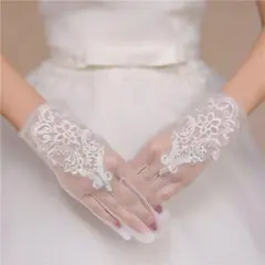 新品ウェディング グローブ ショート 結婚式 披露宴 花嫁