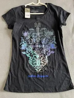 ハードロックカフェ　Tシャツ　レディース　ギター　黒　ロック　古着