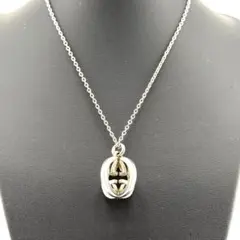 GUCCI ネックレス 黒 インターロッキング アクセサリー ペンダント トップのサムネイル