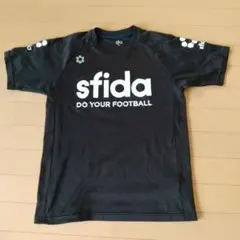 sfida 黒 サッカー Tシャツ メッシュ素材 S