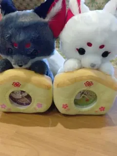 ちょコンときつね ぬいぐるみ時計 わたあめ - メルカリ