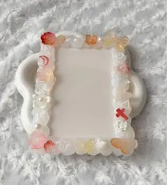 ホイップデコトレカケース　B7 オレンジ　クリア　硬質ケース