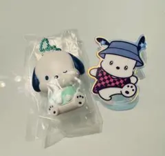 サンリオポチャッコ　ぺたんこマスコット　アクリルブローチ　ガチャガチャお菓子