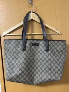 GUCCI トートバッグ 肩掛け GGスプリーム ロゴ入り PVC 男女可能