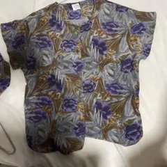 花柄 半袖シャツとパンツセット