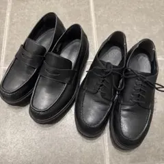 ジーユー チャンキーソール ローファー Uチップシューズ