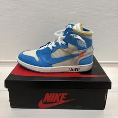 オフホワイト×ナイキ エアジョーダン1 ハイ UNC