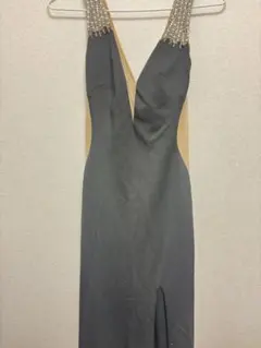 AR ANGELR Vネックスリットドレス S