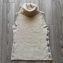 バーバリーロンドン★タートルネックニットベスト