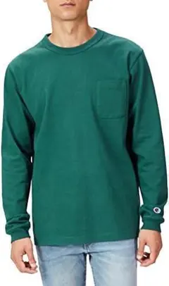 [チャンピオン] 長袖 Tシャツ ヘビーウェイト クルーネック ドライタッチ