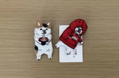Pokefasu ポケファス　刺繍ブローチ 2個セット