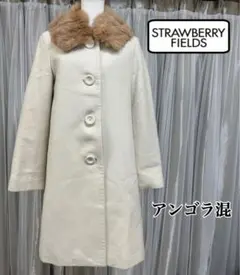 STRAWBERRY-FIELDS ストロベリー フィールズ アンゴラ混 コート
