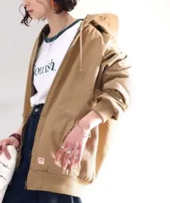 JaVaキルティングコットンフード付き オーバーサイズ ブルゾンクラシカルエルフ