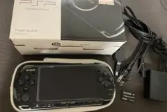 PSP-3000 ブラック 本体 充電器付き　メモリースティック　４GB