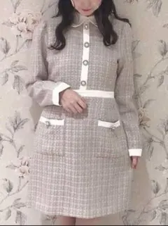 evelyn　ツイード　ワンピース
