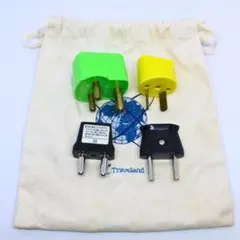 変換プラグ 4個セット 収納袋付き