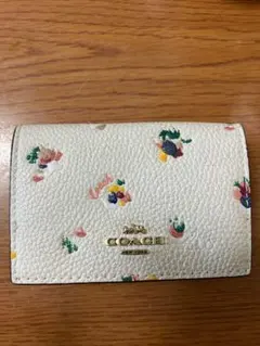 日本限定モデル COACH 花柄 オリガミ ウォレット
