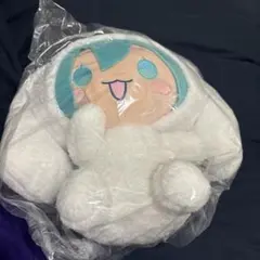 初音ミク×シナモンロール　Lぬいぐるみ　タグ付き