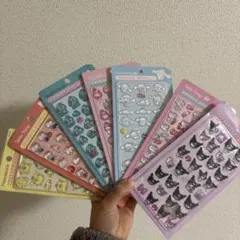 ボンボンドロップ風 立体シール 7枚セット