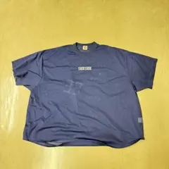 SEE SEE SUPER BIG ROUND MESH TEE XL ネイビー