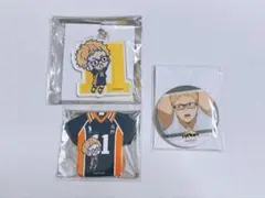 ハイキュー!!　アクリルキーホルダー　缶バッジ　月島蛍