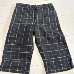 コムサイズム　110 チェック柄カジュアルパンツ