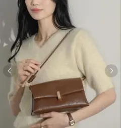 Neuna ハンドバッグ ショルダー ブラウンのサムネイル