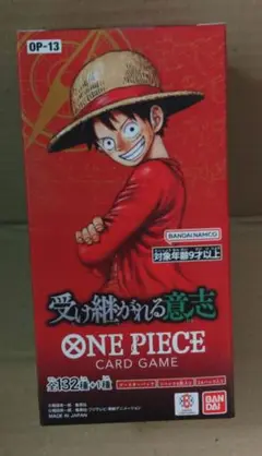 テープ付きワンピースカード受け継がれる意志 1BOX BOX未開封