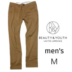 BEAUTY&YOUTH ブラウン ベージュ チノパン men'sＭ