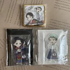 鬼滅の刃　繋がるアクリルスタンド　愈史郎　珠世　缶バッジ