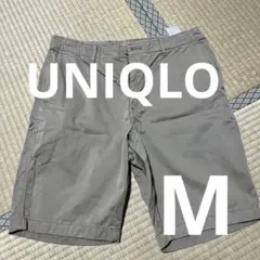 値下げ UNIQLO ユニクロ メンズ ハーフパンツ カーキ Mのサムネイル