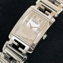 稼動 極美品】 FENDI 3600L シェル文字盤 バングルウォッチ 腕時計