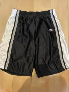 【REBOUND】バスパン Mサイズ ブラック×シルバー バスケットボールパンツ