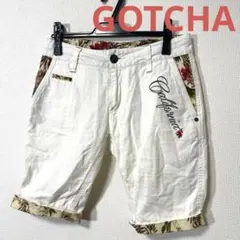 GOTCHA ガッチャ フラワープリント ショートパンツ S ホワイトのサムネイル