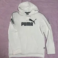 PUMA フード付きパーカー S ホワイト