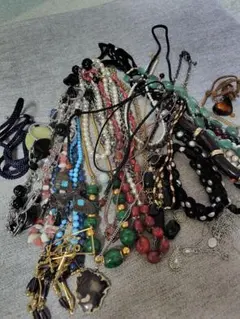 まとめ売り多色 ネックレスセット ロング　２連　パール　メッキ