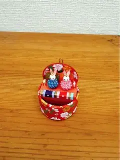 うさぎのミニ雛飾り