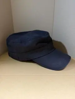 黒 ワークキャップ シンプルデザイン