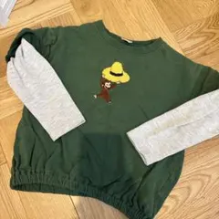 プティマイン おさるのジョージ 重ね着風 110cm