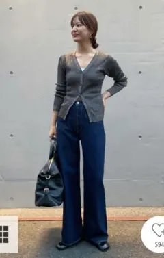 新品▫未使用 URBAN RESEARCH ラメリブカーディガン15,400円