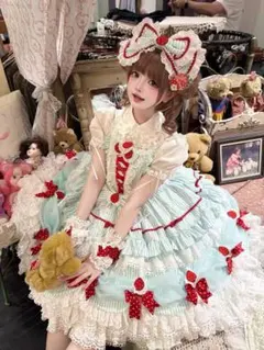 マリームーン ストロベリーミルクギンガムメイドマリームーン S レッド