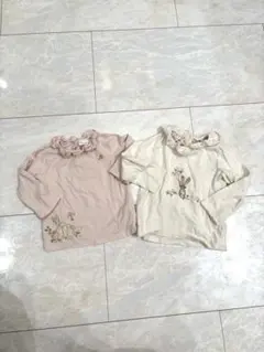 【2枚セット】NEXT ロンＴ 86cm 92cm うさぎ フリル