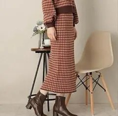 新品タグ付き✨️ ITS'DEMO タイトニットスカート スリット ロング丈