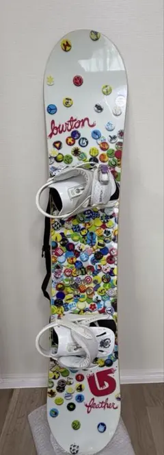 Burton Featherスノーボード144 セット　サロモン　ケース付き
