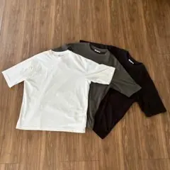 【3枚セット】UNIQLO U エアリズムコットンオーバーサイズTシャツ XL