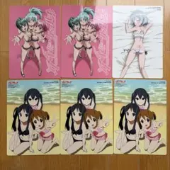 下敷き5枚セット　宇宙をかける少女　ストライクウィッチーズ　けいおん！！