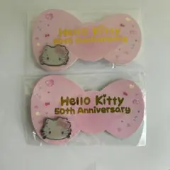 ハローキティ50周年記念のピンズ2個セット非売品