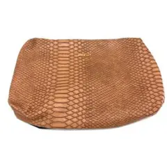【美品】D.KELLY パイソン型押し×レザー 2wayショルダーバッグ