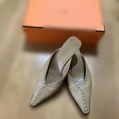 HERMÈS パテントレザー パンプス ボルドー ポインテッドトゥ - メルカリ