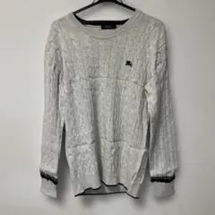 Burberry】バーバリー ケーブルニット セーター L 3Dニット - メルカリ